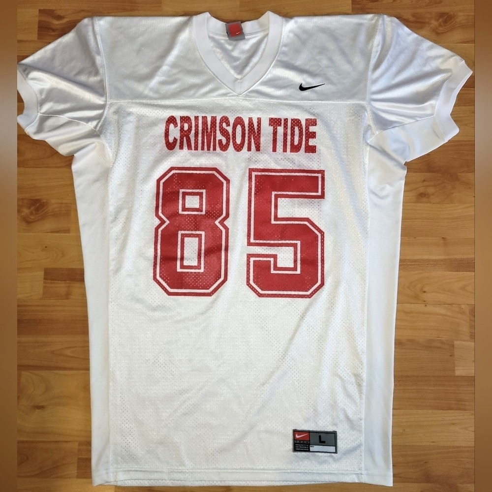 Nike Alabama Crimson Tide #85 Football Jersey Men's Large, White NCAA Y2K